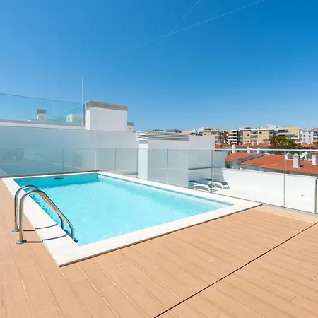 Lägenhet Modern 2br W Rooftop Pool & Parking By Lovelystay